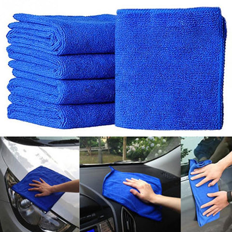 5pcs/1Pcs Microfibre Cleaning Auto Soft Cloth Washing Cloth Towel Duster 25*25cm Car Home Cleaning Micro fiber Towels - RacingPeople